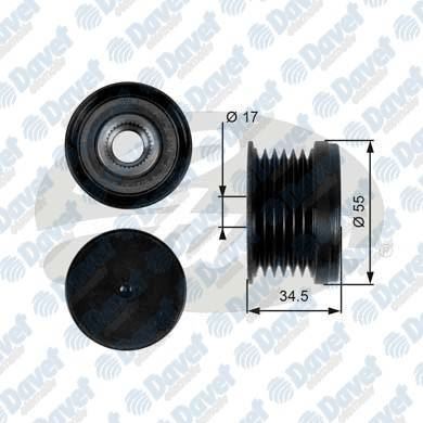 GATES OAP7090 Alternator Kasnagi A3 1.2 1.4 Tfsi 2007->